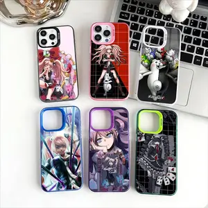 Danganronpa Junko Enoshima Monokuma Phone Case For iPhone 11 12 13 14 15 16Pro Max Plus Protect Plating Phone Cover