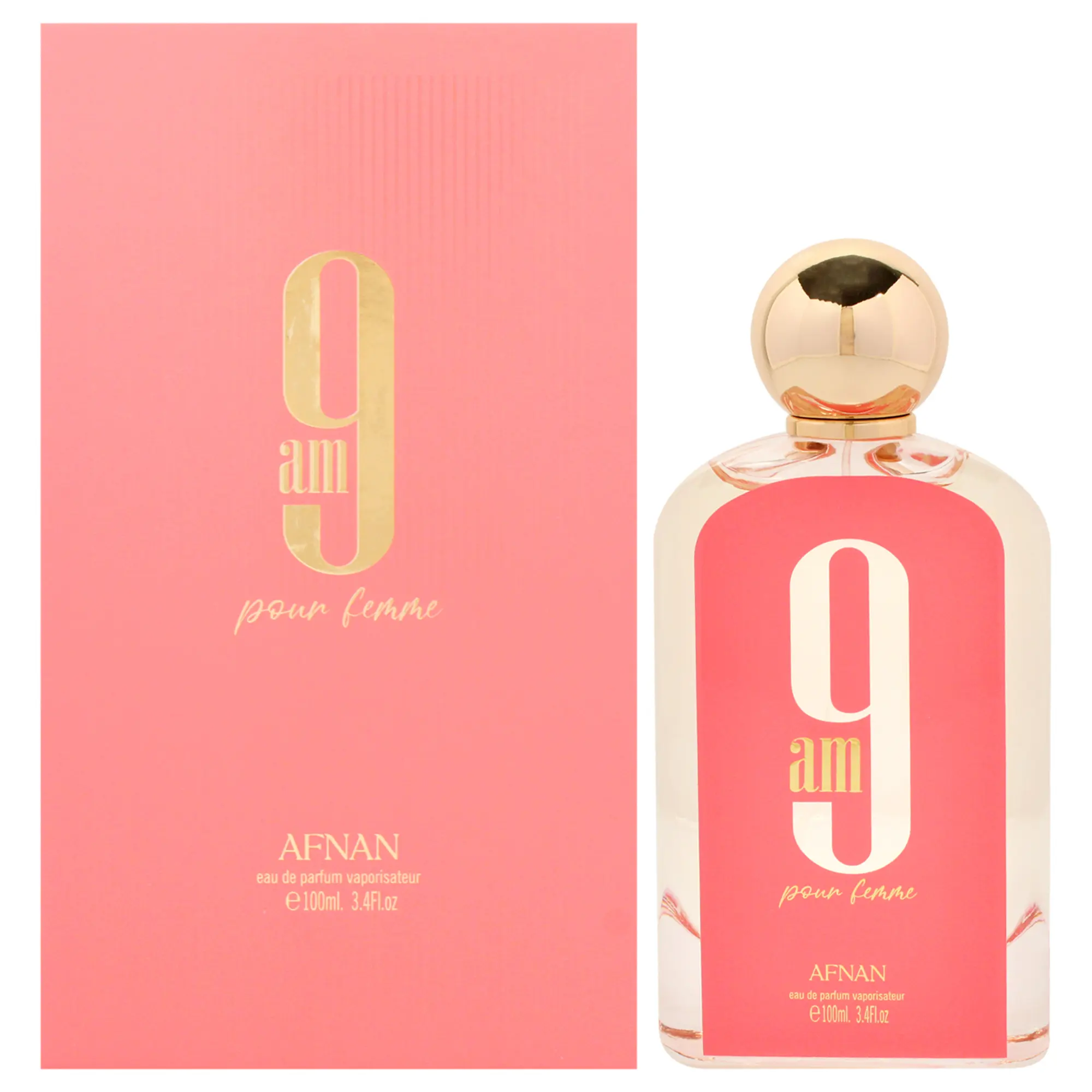 Afnan 9 AM Pour Femme EDP Spray for Women - 3.4 oz