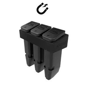 Magnetic Glock 19, 17, 26 Magazine Holder (3 Mags) | Glock 17 Accessories, Glock 26, Glock Airsoft, Mag Rack, Organiser