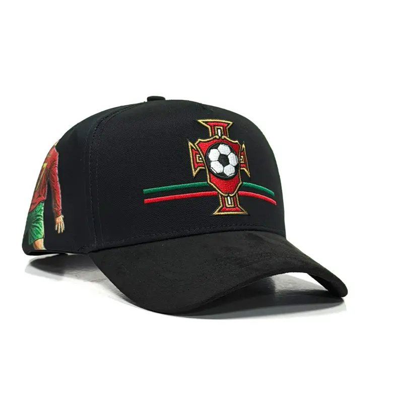 PORT BLACK HAT WITH SUEDE BRIM