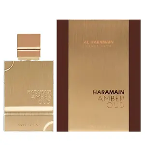 Amber Oud Gold Edition Eau de Parfum Spray 60ml (2.0 oz) by Al Haramain – Vanilla Amber Perfume, Unisex Fragrance, Arabian Perfume