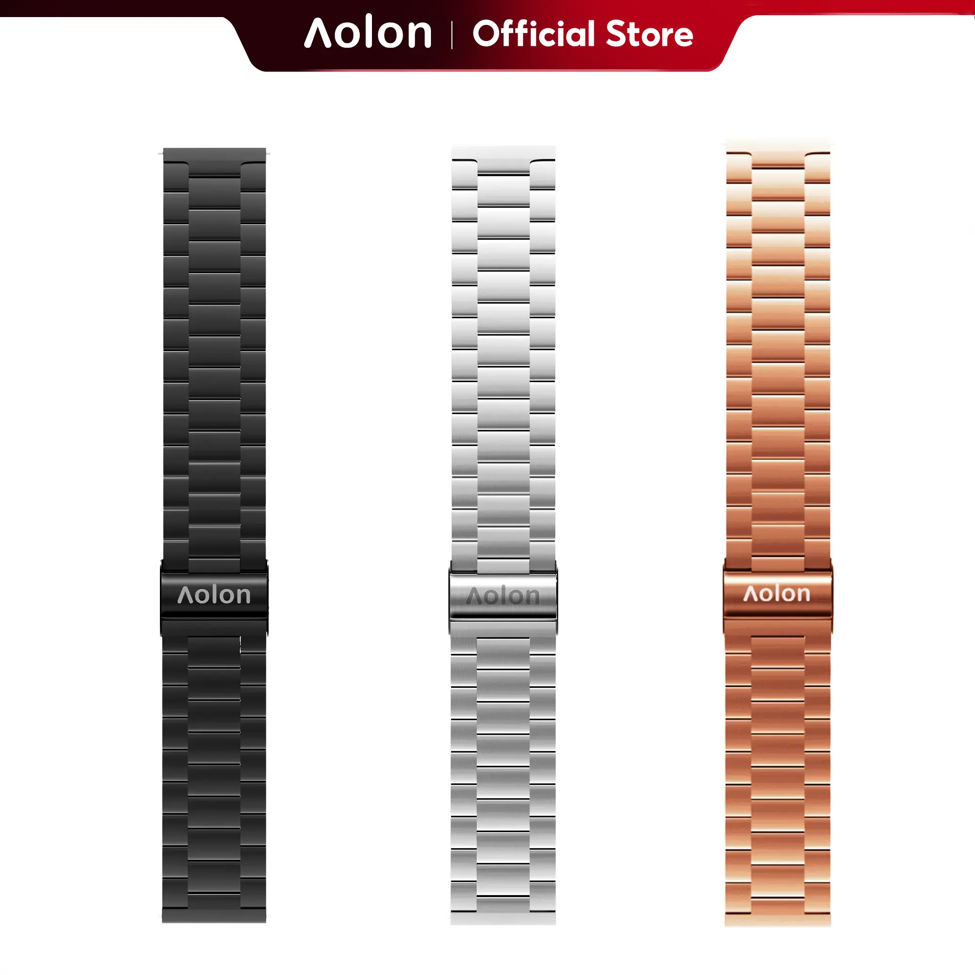 AOLON Smartwatch Replacement Band, 22mm Stainless Steel & Mesh Milanese Loop Metal Strap Compatible with GTR3 / GTR / Navi R3 Ultra / GT6PRO / GT5PRO / Luxor / CURVE3 / GTS3