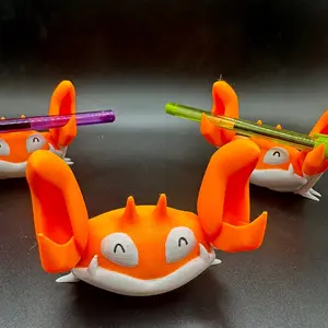 Krabby pen holder Pokemon 3d printed collectible