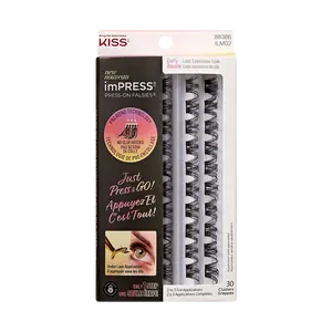 imPRESS Falsies Self Adhesive Eyelashes Refills 30 Clusters - Curly