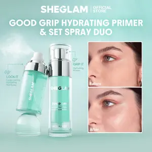 Summervibes SHEGLAM Good Grip Hydrating Primer Set Lightweight Moisturizing Makeup Base Smooth Pore Minimizing Long Lasting Dewy Finish Face