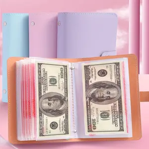 A6 Large Cash Storage Notebook, 100 Ticket Capacity, Holds Banknotes & Stamp Photos, Perfect Gift for Collectors & Home Use, Office Stationery Supplies
