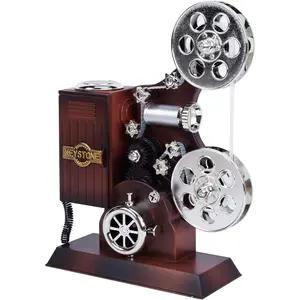 Mini Antique Vintage Movie Projector Music Box, Plays Tune for Elise, Hollywood Movie Theater Theme Home Decor for Cinema Time Party
