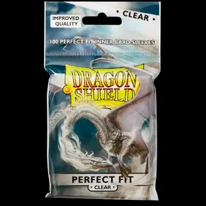 Dragon Shield Perfect Fit Sleeves - 100 Top Loading Standard Size for Card Protection Against Dust and Spills
