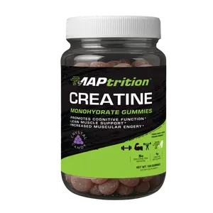 MAPtrition Creatine Monohydrate Gummies - 150 Count Preworkout Supplement with 5g Per Serving for Muscle Recovery & Endurance Support