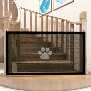 Secure Portable Pet Safety Gate For Doorways - Quick-Fold Mesh Fence For Small Dogs - Adjustable, Childproof, Durable Design For Hallways, Doorways, And Staircases Safety Christmas Gift