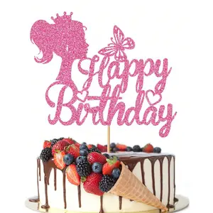 Princess Cake Decoration Set, Glitter Crown for Women, Perfect for Theme Weddings, Birthdays, Showers, Party Decorations