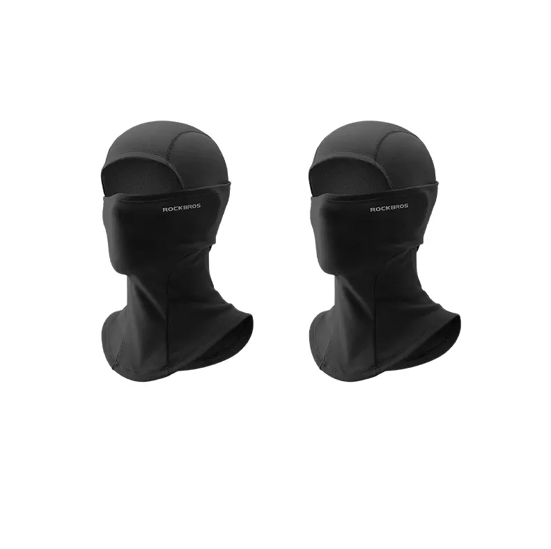 ROCKBROS 2-Pack Unisex Full Balaclava Face Covering - Thermal Wear, Windproof, Stretch Fit Outdoor Ski Mask, Neck Warmer Hood for Cold Weather, 2 Counts, Flatlock Seams, Face Covers, Athletic Face Masks