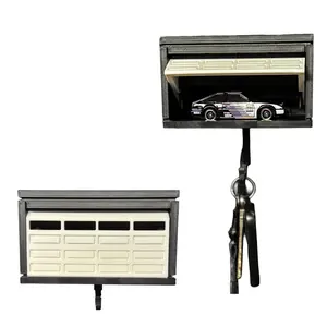 Hot Wheels Key Hanger Garage - Mini Garage Door Key Holder for Wall Mount with Space for Hot Wheels Car Model - Fun Car Enthusiast Gift