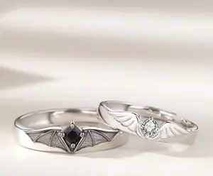Angel and Devil Couple Rings