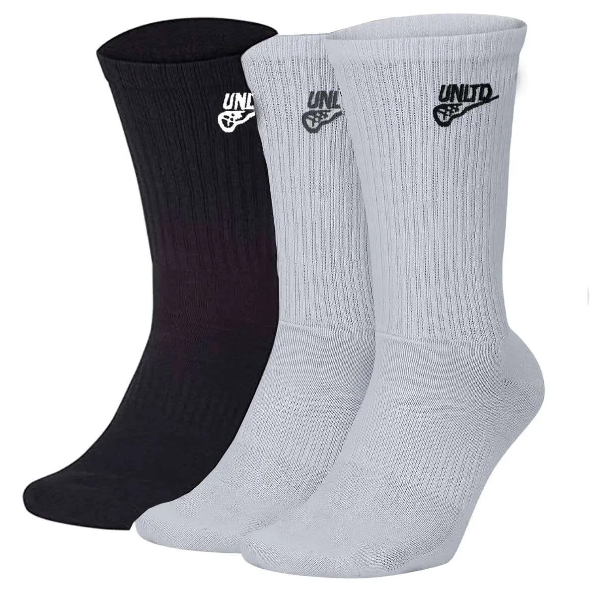 UNLTD Crew Lacrosse Socks Multicolor 3 Pack