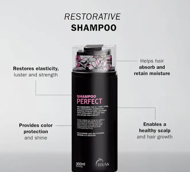 Truss Brazilian Perfect Shampoo restorative and paraben free