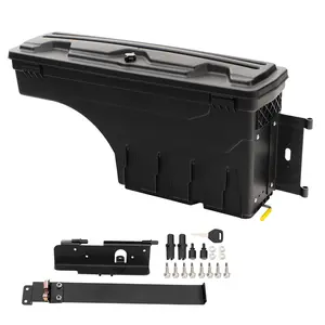 CROSSDESIGN 6'6" Right Truck Bed Storage Case Box Toolbox Fit For Toyota Tundra 2007-2020