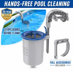 Sepetrel Above Ground Pool Wall Mount Surface Skimmer, Efficient Debris-Removing Accessory for Inflatable Collar, Tubular & Metal Frame Pools with Floating Skimmer Basket outdoorfun