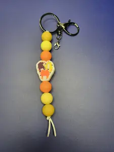 Orange & Yellow Sanderson Sister Silicone Keychain