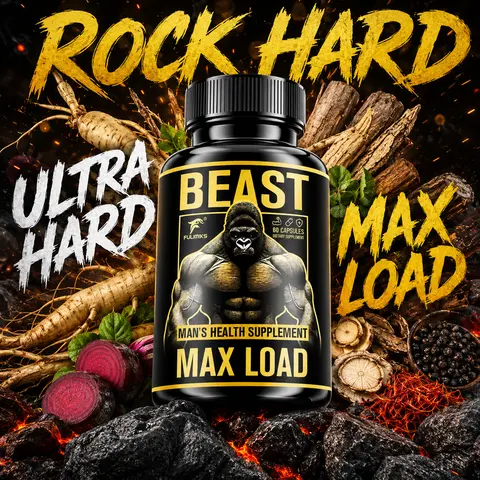 Max Load Men's Nutrition Supplement Capsules - 24 Months Shelf Life, Adults-Focused, Prop 65 Safe Bottle with Ashwagandha, L-Arginine, Tongkat Ali, Fenugreek, Panax Ginseng, Maca Root Extract for Energy & Vitality Support, Premium Day & Night Formula