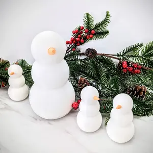 ChiclyBuilt Snowman Christmas Decor - Holiday Decoration - Christmas Gifts - Winter Decor - Snowmen Table Decorations