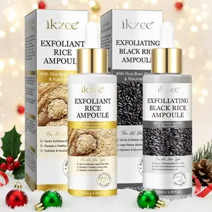 Christmas Rice Grain & Rice Exfoliating Essence Lotion, Hydrating Exfoliant, Brightening Exfoliating Moisturizing, 80ML X 2, Gentle Exfoliation, Brighten Skin Tone, Improve Skincare Texture, Suitable for All Skin Types