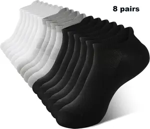 8Pairs Women's Ankle Athletic Running Socks Low Cut Socks For Ladies, Cushioned Breathable Comfort for Sports