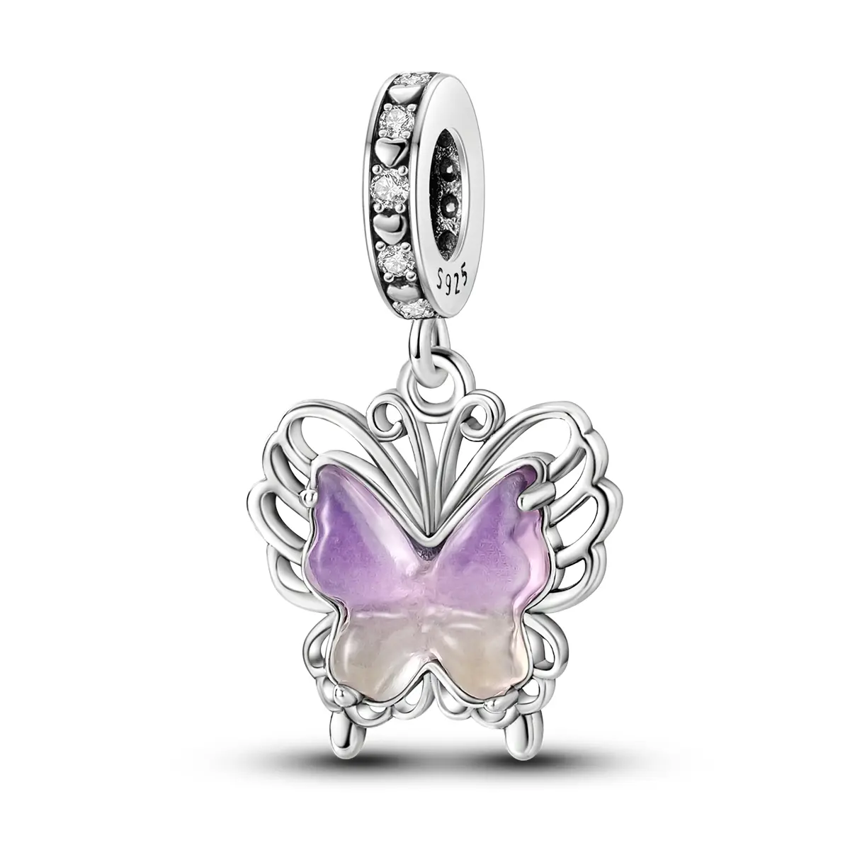 Yellow purple butterfly