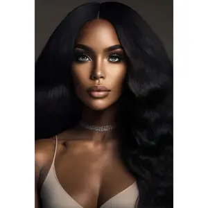 CARHOMERS Water Wave 100% High Density Cambodian Human Hair HD lace Wigs