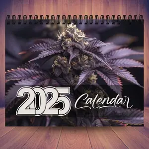 2025 Marijuana Calendar | 12 Month Calendar | Wall Calendar | Monthly Calendar | Weed Calendar