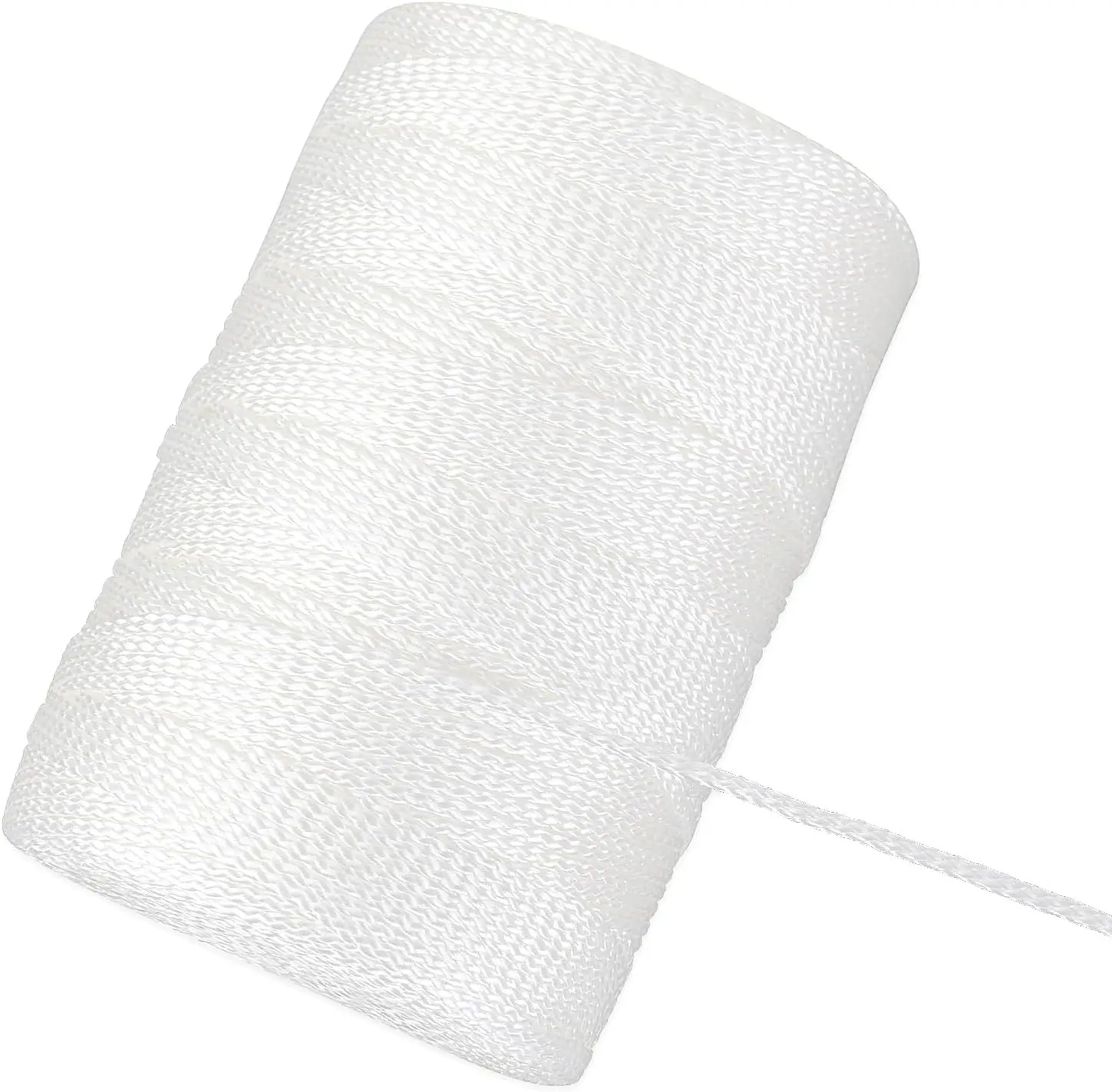#18 Braided Synthetic Mason Line, 500 Ft (150m) Anti- & Abrasion Resistance White Twine for Construction, Gardening, Crafts & DIY Projects