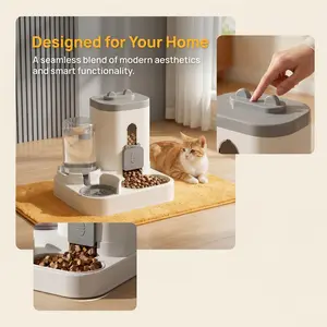 Bestselling Cat Bowl Dog Bowl, Automatic Feeder Water Dispenser Combo, Convenient Pet Food Dish, Essential for Cats & Dogs