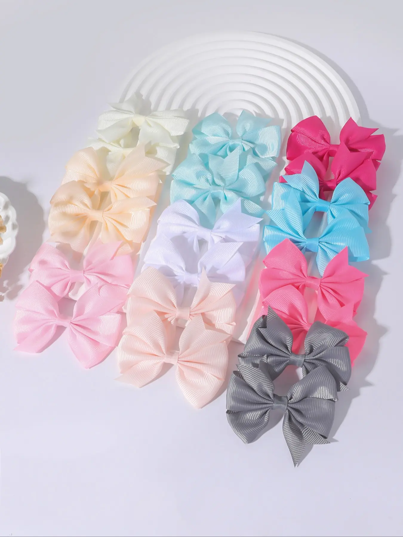 20pcs cute butterfly shape hair clips for children, fun, Lightweight and colorful hair accessories, all-season polyester bow hair clips, hair bows, suitable for daily casual wear, festivals, party dress-ups, Perfect for events