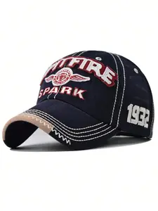 Retro Street Style Letter Embroidered Baseball Cap, Outdoor Sun Shading Sports Dad Hat, Suitable for Daily Travel, Outdoor Sports, Daily Dressing