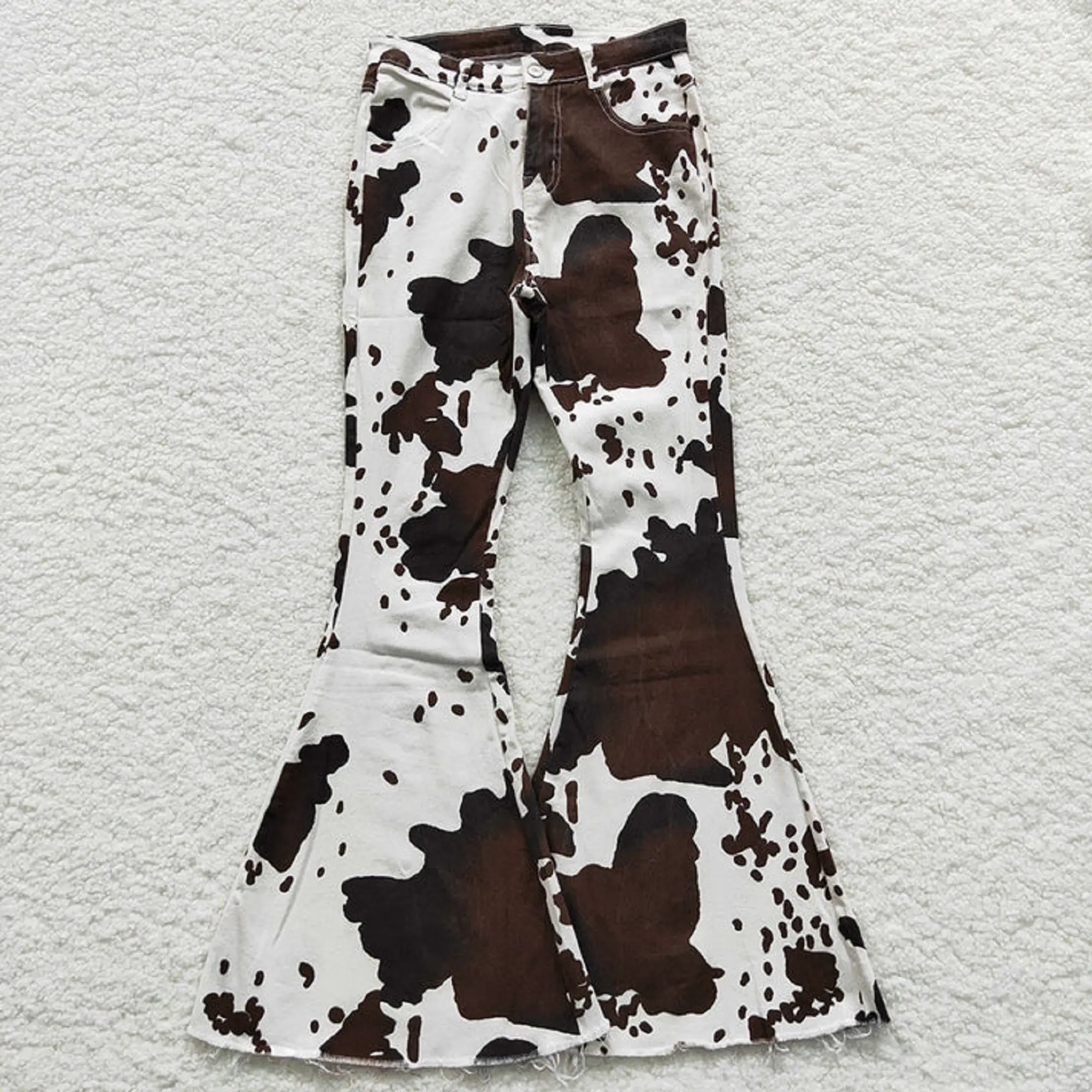 Brown Cow Print Bell Bottoms Brown Cow Print Bell Bottoms