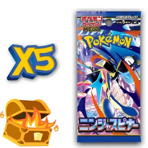 5 Ninja Spinner Booster Packs - Japanese
