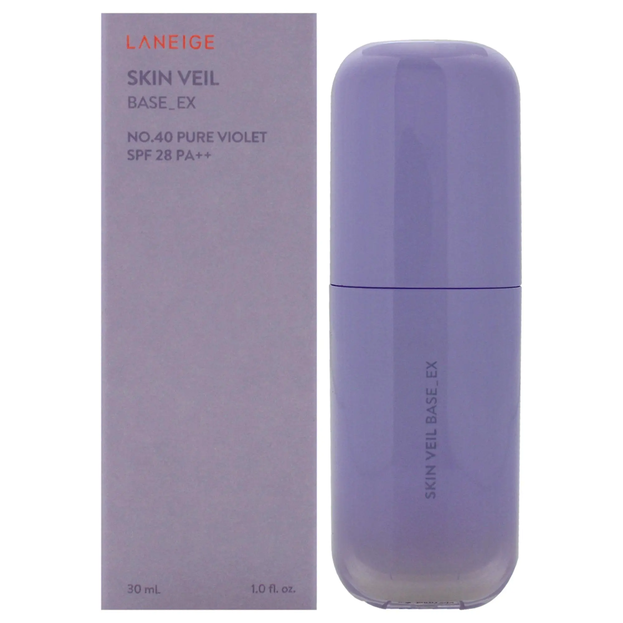 Laneige Women's Skin Veil Base Ex Foundation No.40 Pure Violet, SPF28 PA+, 1 oz Makeup