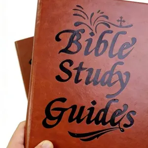 66 Pages Bible Study Journal, Daily Scripture Prayer Reflection Notebook, Year-Long Faith Building Guide, PU Leather Portable Christian Journal Gift for Believers