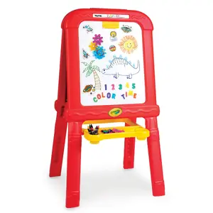Creative Fun Easel, Magnetic Dry Erase and Chalk Board, with Art Set for Toddlers Ages 3+