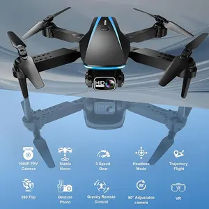 1080P Foldable RC Drone – Features Stable Hover, Gravity-Based Control, Flight Path Drawing, 90° Rotatable HD Camera, One-Button Takeoff/Landing, and Aerial Stunts – For Kids and Adults