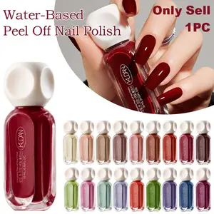 10ml Quick Dry Water-Based Peel-Off Nail Polish, 41 Colors, Peelable & No-Bake, Easy to Remove, Fragrance-Free, Hypoallergenic & Alcohol-Free Nail Polish, for DIY Manicure at Home or Salon, No UV Lamp Needed, Nail Care