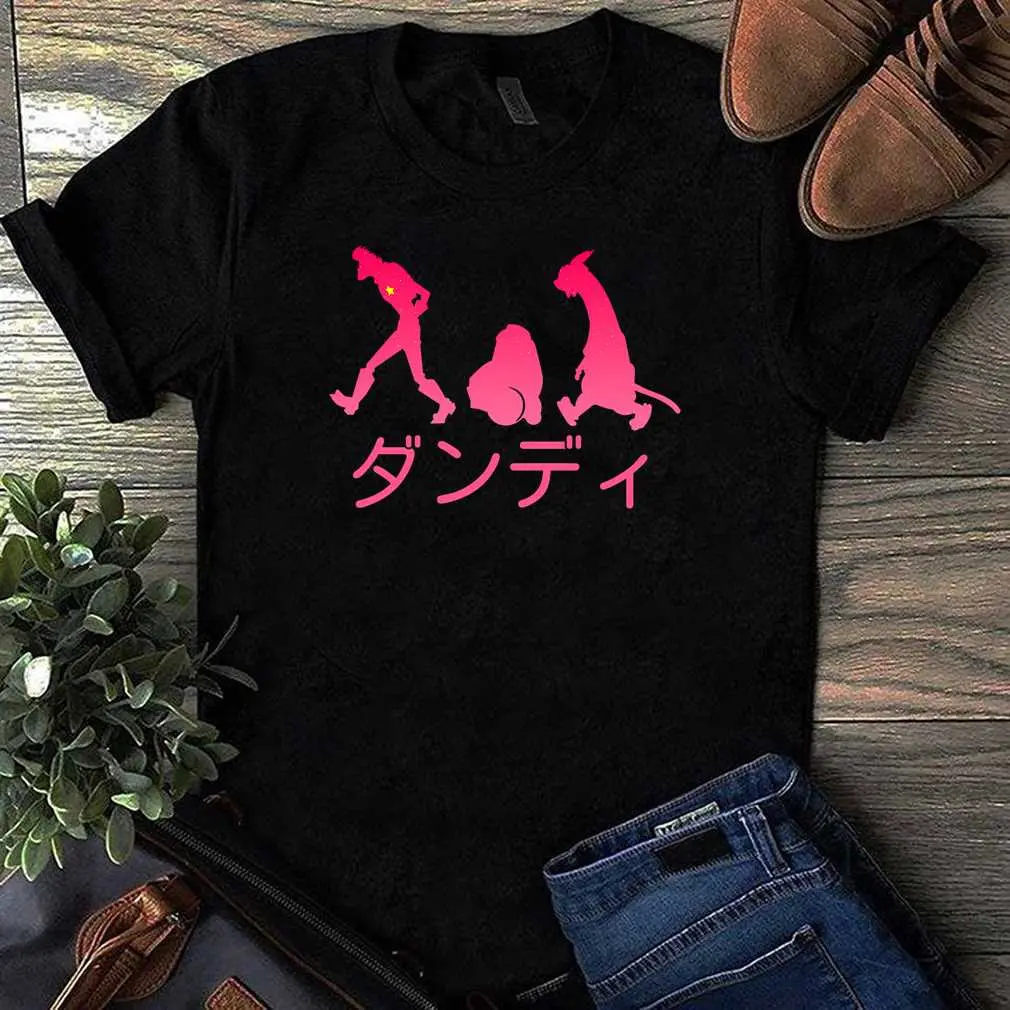 Space Dandy Silhouette Dandy (Pink) T-Shirt