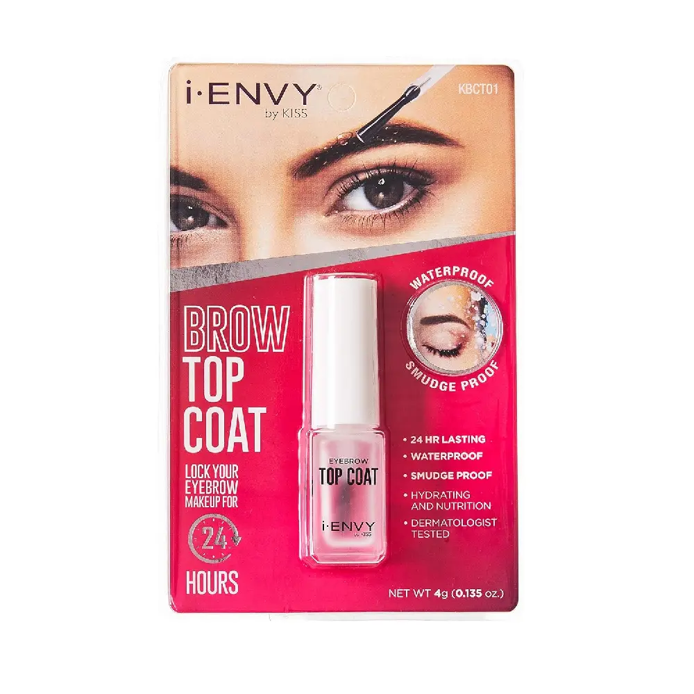 i-ENVY by KISS Eyebrow Top Coat, Smudge-Proof Liquid Sealer with 24-Hour Hold and Matte Finish, All-Day Wear Brow Cosmetic
