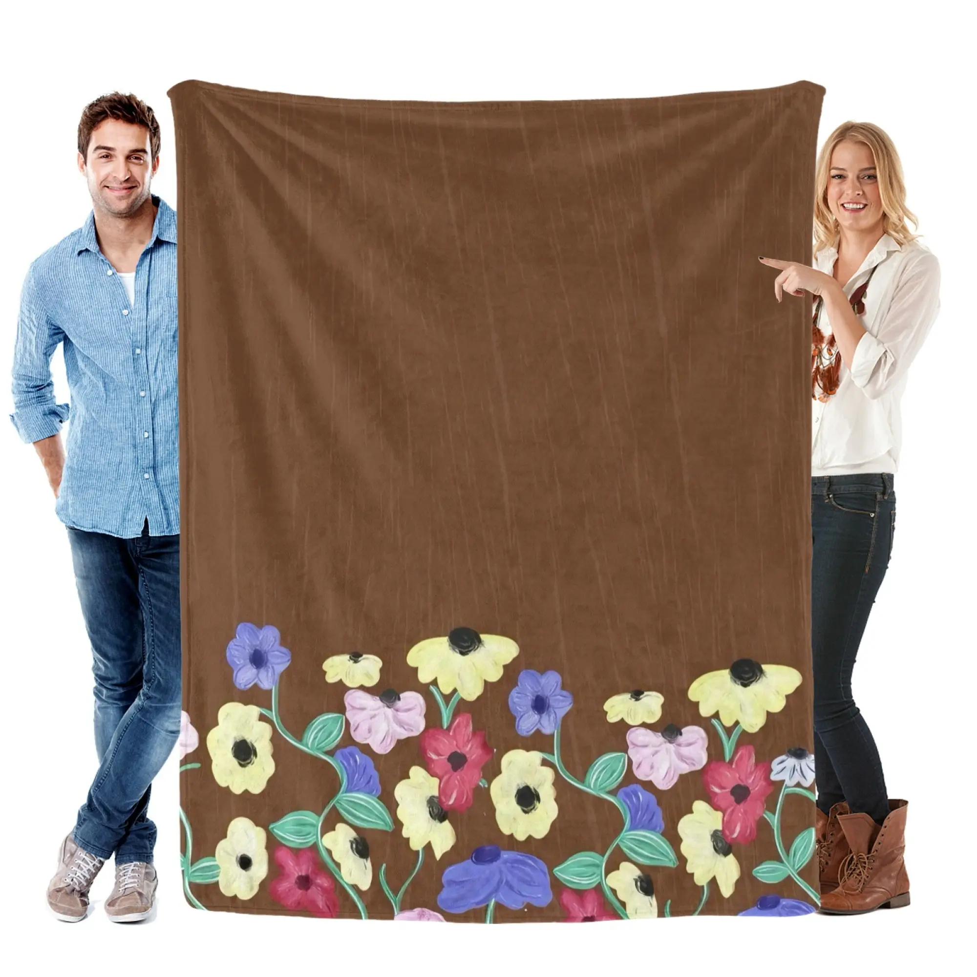 Eras Tour Floral Flannel Blanket for Women - Soft, Cozy, Warm Throw Blanket for Home, Travel Use, Flannel Blankets, Throw Blankets