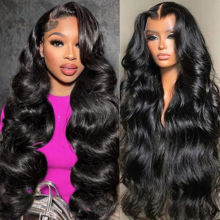 Lemoda Body Wave Lace Front Wigs Human Hair Lace Front Wigs Human Hair 200% Density 13x6 HD Lace Frontal HumanHair Wigs for Black Women With BabyHair