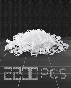 Tile Leveling System Clips And Spacers Kit, 2000-Piece 1/16-Inch Tile Spacers, 1.5mm Floor And Wall Spacer Tiling Tool Set, Professional Ceramic Tile And Stone Installation Tools For DIY And Pros