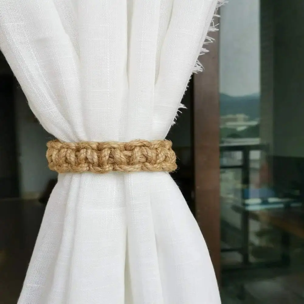 2pcs Curtain Tiebacks - Weaving Curtain Tie-Up Cords for Bedroom, Living Room Decor, Relocation Gift, Home Accessories