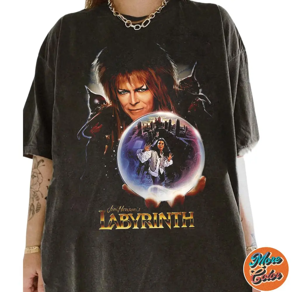 J.i.m HDB Labyrinth I Have A Gift Vintage Shirt, Movie Shirt, Cotton Unisex T-shirt, Crew Neck, Size S- 3xl, Menswear Top, Womenswear Top Underwear Streetwear