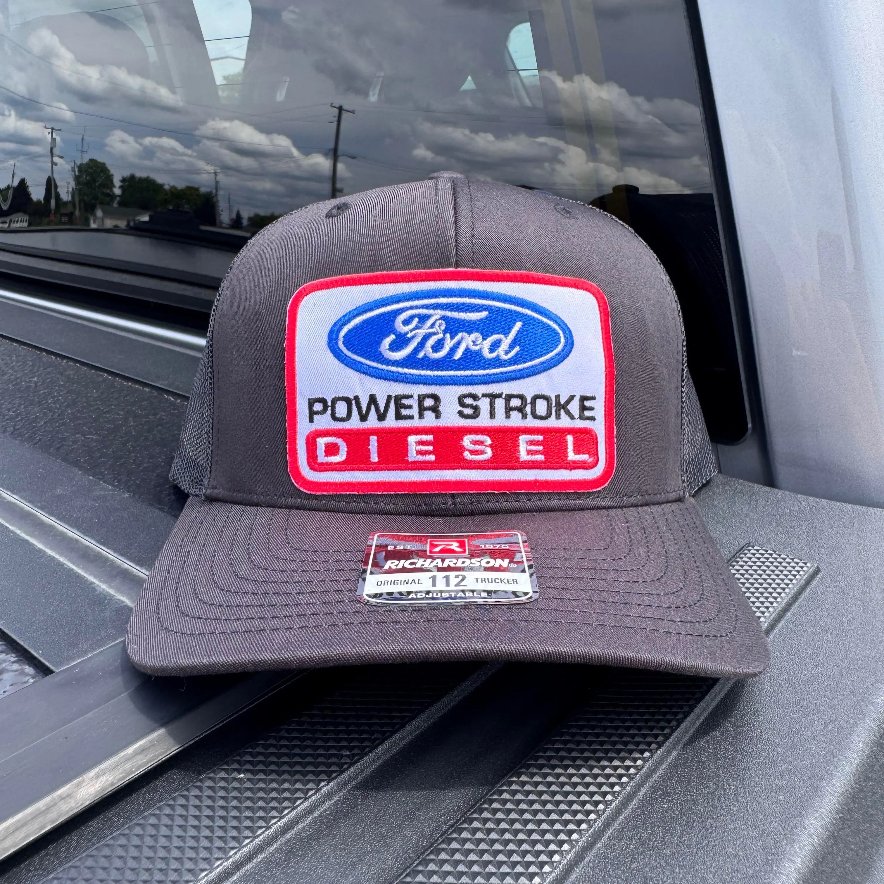 Ford Power Stroke Diesel Flat Bill Snapback Adjustable Snap Replica Patch Customizable Hats Yupoong Snap
