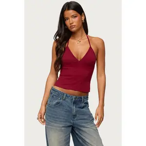 Noriah V Neck Halter Top
